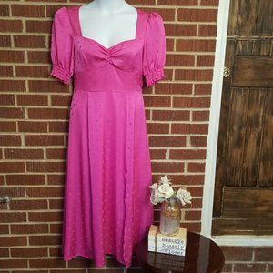 NWT WAYF Pink Polka Dot Dress